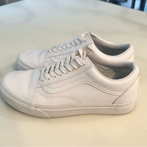Vans White Old Skool Classic Tumble Shoe